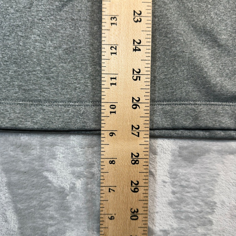The North Face Pullover Mens XL Grey Quarter Zip Tech Fleece Jacket 0324 - Picture 6 of 9